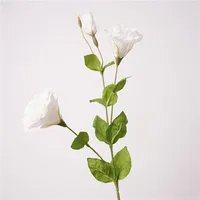 Fleurs artificielles hydratantes Lisianthus, fleurs au toucher réel, décoration de mariage, bouquet de mariée, décoration de luxe pour la maison, Platycodon