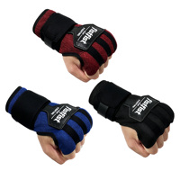 Cible de boxe professionnelle en cuir PVC/microfibre extra rembourrée avec système de serrage rapide pour le kickboxing et les arts martiaux - Confortable