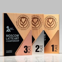 Plaque de récompense sportive en bois et cristal, design personnalisé, vente en gros, avec base métallique, trophée créatif en cristal K9, du fabricant de certificats