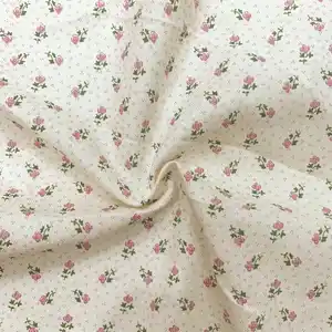 Düşük MOQ sıcak satış yumuşak dokuma underprint malzemeleri dimi liberty çiçek kumaş çocuklar için gömlek elbise