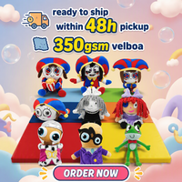 Juguete de Peluche del Payaso Pomni de The Amazing Digital Circus, con Buena Impresión y Bordado, para Fanáticos de la Animación, Venta al Por Mayor