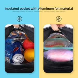 กระเป๋าข้างรถมอเตอร์ไซค์แบบกันน้ำ ลายเรขาคณิต ผลิตจากโพลีเอสเตอร์ แฟชั่น มีซิป รับผลิตแบบ OEM ODM - Product Image 3