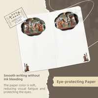 Dunhuang Costume Design 3D Notebook Couverture rigide Amitié Cadeau commémoratif pour copines pour projets personnels Utilisation en entreprise