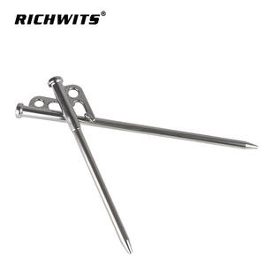 Estaca para Tienda de Campaña de Acero Inoxidable RICHWITS ZB7801, Estaca para Lona Antideslizante para Exteriores, para Uso en Todas las Estaciones - Product Image 5
