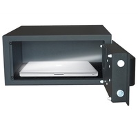 Système de serrure de porte RFID pour hôtel Mabelia MKF HS 40 en acier, alimenté par batterie, avec encodeur, logiciel, économiseur d'énergie, ferme-porte dissimulé et cartes de données