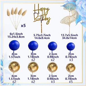 Decoraciones <span class=keywords><strong>para</strong></span> <span class=keywords><strong>Pastel</strong></span> Azul Dorado, Adorno <span class=keywords><strong>para</strong></span> <span class=keywords><strong>Pastel</strong></span> <span class=keywords><strong>de</strong></span> Cumpleaños Dorado <span class=keywords><strong>para</strong></span> <span class=keywords><strong>Hombre</strong></span>, Artículos <span class=keywords><strong>para</strong></span> Fiestas <span class=keywords><strong>de</strong></span> Cumpleaños - Product Image 2