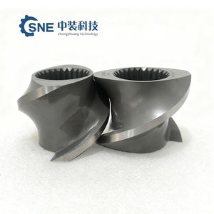 Kurzstrecken-Doppelschneckenextruder mit Schraubendesign, Barriere- und Mischabschnitten für technische Kunststoffe, geschlitzte Schraubenelemente - Product Image 2