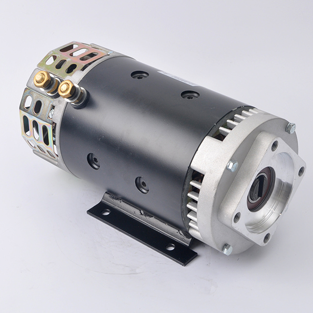 Hydraulic DC Motor 24V With Large 142mm Outside Diameter 4KW for Areial Work Vehicle
