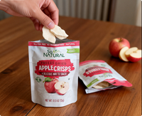 Tranches de pommes surgelées en vrac, emballées sous vide, naturelles, croustillantes, sans additifs, 100 % saines, pour céréales, boulangerie, OEM