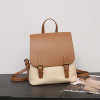 Sac à dos de luxe mini imperméable pliable en cuir PU avec bandoulière arquée, plusieurs couleurs, sac femme, sac à dos scolaire