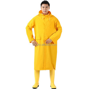 Custom pesante PVC poliestere adulto impermeabile XL stile Poncho con cappuccio per lavoro all'aperto Logo decorato <span class=keywords><strong>giorni</strong></span> di pioggia - Product Image 4