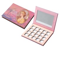 Palette d'ombres à paupières personnalisée, boîte en papier magnétique rigide, emballage cosmétique avec miroir pour marque de beauté