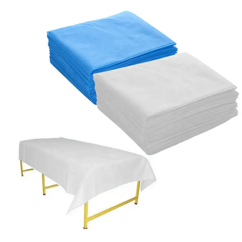 Sábana de mesa de masaje de polipropileno Sábana de cama Sábana ajustable desechable para Spa