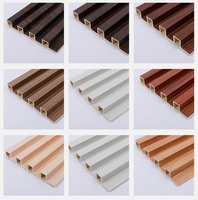 Panel de Pared WPC de Fábrica, Revestimiento de Pared Moderno y Clásico, Impermeable y Ecológico, Rejilla para Techo, Panel para Fondo de TV, Color Personalizado 5