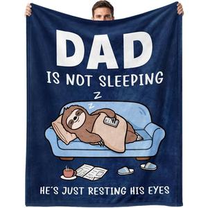 Gray Sloth Beach <b>Chair</b> Flannel Blanket Throw Blanket Nap Blanket Machine Washable Fade Resistant for Home Office Nap OEM ODM - Product Image 2