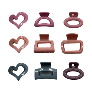 Lot de pinces à <span class=keywords><strong>cheveux</strong></span> en acrylique couleurs macaron, mini pinces <span class=keywords><strong>crabe</strong></span> géométriques antidérapantes <span class=keywords><strong>pour</strong></span> femmes et filles - Product Image 5