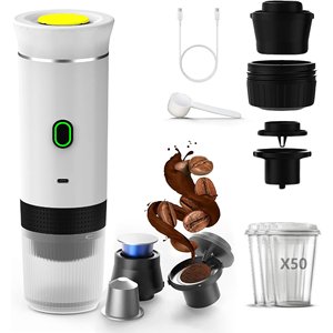 Cafetera Eléctrica Portátil Mini Espresso con Batería, Automática, Monodosis, 20 Bares, Fabricación OEM - Product Image 1