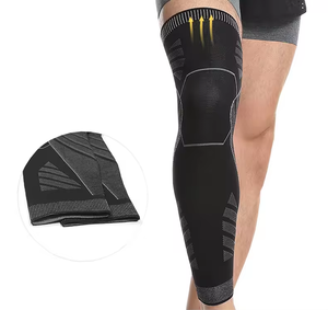 Biểu Tượng Tùy Chỉnh Thoáng Khí 3D Dệt Kim Nylon Nén Tập Thể Dục Hỗ Trợ Đầu Gối Phòng Tập Thể Dục Thể Thao Đầu Gối Tay Áo Cho Chạy Mùa Xuân Bảo Vệ - Product Image 3