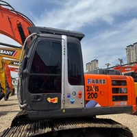 Excavatrice sur chenilles Hitachi ZX200-5G d'occasion de qualité supérieure, moteur à injection directe, sans urée, en stock, prête à être expédiée