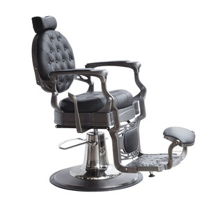 Seulement accepter la personnalisation en gros fournisseur de meubles de salon chaises de barbier modernes noires salon de coiffure chaise de coiffeur pour hommes - Product Image 2
