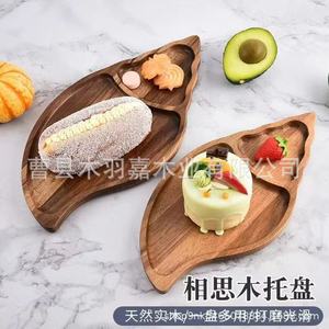 ถาดเสิร์ฟไม้ชิเจียอะคาเซีย 34x17.5 ซม. รูปวงรี ไม้เนื้อแข็ง สำหรับชา อาหาร และการถ่ายภาพ - Product Image 2