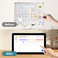 Écran tactile capacitif de calendrier intelligent de 15,6 pouces, écran tactile numérique de calendrier mural Android Google