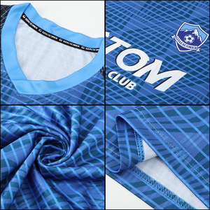 Conjunto de Uniforme de Fútbol Juvenil con Logotipo Personalizado en Color Morado, Tela Jacquard, Jersey de Entrenamiento de Manga Larga para Adultos PZ-X25017 - Product Image 6