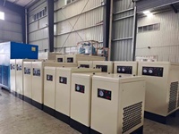 Compresseur d'air à vis stationnaire FGMI avec sécheur intégré, refroidi par air, CA 220V/380V, 1,5-36m³/min, 10-300HP, lubrifié