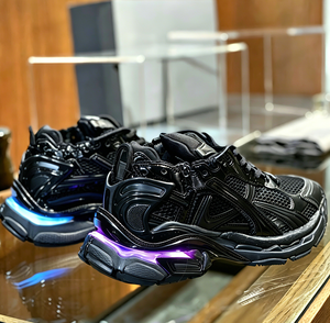 Nouvelles baskets de sport décontractées 2026 de luxe avec design LED, en fibre de polyuréthane, chaussures de marche respirantes de haute qualité pour hommes - Product Image 5