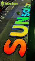 Lettres en relief 3D personnalisées, étanches IPX7, à LED multicolores, effet magique, éclairées, pour la publicité extérieure, décoration de signalétique commerciale