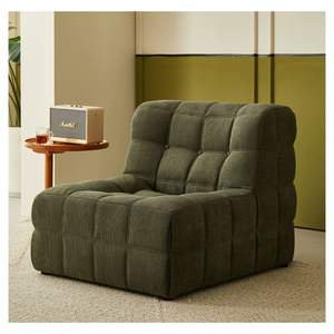 Dressing Odası veya Yatak Odası İçin Düşük Profilli ve Kolsuz Tasarımlı Modern Terlik Koltuğu - Product Image 6