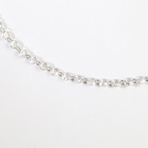 Collier minimaliste 8 carats avec diamant taille rose flottant pour femme, diamant de laboratoire ou naturel, chaîne fine en or perlée, bijoux raffinés - Product Image 5