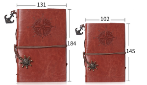 Da làm bằng tay viết Tạp Chí máy tính xách tay Kraft hộp dập nổi cổ điển hải lý lá lỏng Refillable Nhật Ký Quyển phác thảo giftsi - Product Image 6