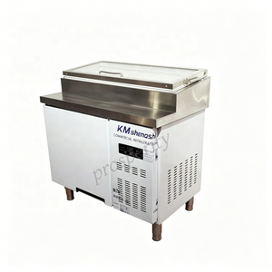 Bar à salades commercial à refroidissement direct de 1 m, réfrigérateur de préparation en acier inoxydable, approvisionnement en gros OEM pour les projets de magasins de <span class=keywords><strong>bubble</strong></span> <span class=keywords><strong>tea</strong></span> et d'aliments légers - Product Image 3