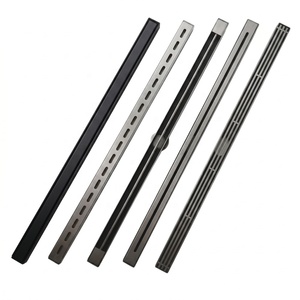 Desagüe <span class=keywords><strong>de</strong></span> <span class=keywords><strong>Ducha</strong></span> Lineal Rectangular Moderno <span class=keywords><strong>de</strong></span> Acero Inoxidable para Baño, con Inserto para Azulejos, 600mm, Anti-Olor, Desagüe Largo para Suelo, Tamaño y Color Personalizables - Product Image 1