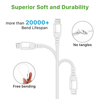 Nuevo Cable de Datos con Certificación MFi 2026, Carcasa de Silicona y Aluminio para Cámara, Carga de Alta Velocidad