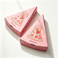 Vente flash - Boîte à pizza en carton recyclé personnalisée, écologique, en forme de triangle, avec impression à l'encre de soja
