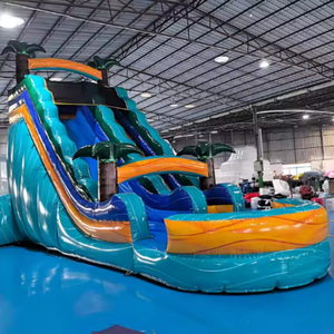 Prix d'usine - Location de jeux gonflables pour fêtes en plein air - Toboggan aquatique géant commercial en PVC <span class=keywords><strong>avec</strong></span> <span class=keywords><strong>piscine</strong></span> pour adultes - Product Image 2