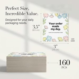 Carte de remerciement personnalisée en gros avec design gratuit, carte de remerciement professionnelle colorée, impression de cartes de vœux pour la décoration de boîtes cadeaux - Product Image 4