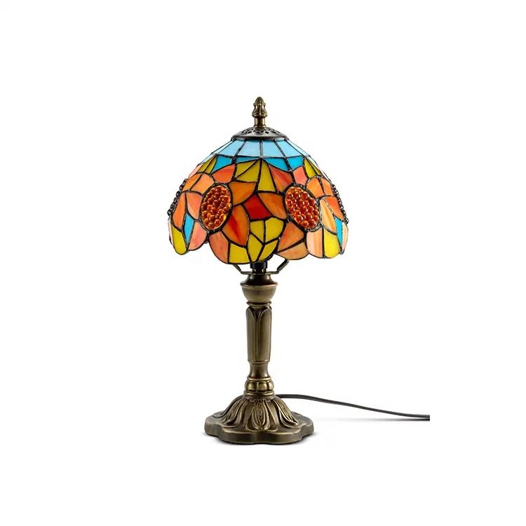 Винтажная настольная лампа Тиффани, прикроватная настольная лампа для чтения/спальни/гостиной/домашнего декора