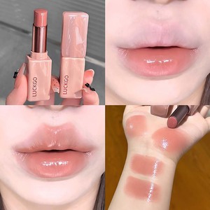 Brillo Labial Sólido LUCKGO LG23 Transparente, Color Suave, Efecto Espejo Coreano, Mate, Mejora la Apariencia, Tamaño Regular, Económico - Product Image 3