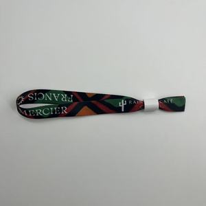 Pulsera de Tela Tejida con Impresión por Sublimación de Logotipo Personalizado, Impresa por Transferencia de Calor, de Un Solo Uso, para Eventos, Festivales y Fiestas - Product Image 6
