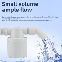 Vanne à flotteur en plastique 1/2'' à succès commercial, personnalisable OEM, pour tours de remplissage d'eau, à commande manuelle, connexion filetée