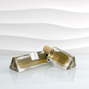 Business Lady Triangle Cosmetic Rectangle 20ml 30ml 45ml Parfum <b>Empty</b> Clear Glass <b>Spray</b> Perfume <b>Bottles</b> with Box - Product Image 3