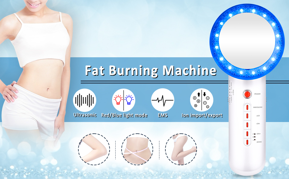 3 In 1 Ultrasonic Beauty Massager 1 MHz Infrared Ultrasonic EMS Beauty Device