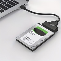 Cable Convertidor de 30 cm de SATA a USB 3.0 de 22 Pines para Unidades SATA de 2.5 Pulgadas, Adaptador de Disco Duro Externo, Cable de SATA a USB 3.0