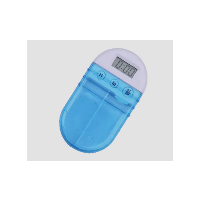 Customized Electronic Pill Reminder LCD Display Digital Alarm Pill Box With Timer
