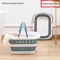 Panier à linge pliable en plastique PP de style nordique pour le rangement des vêtements et des légumes, à fixer au mur, grande taille, pour la salle de bain