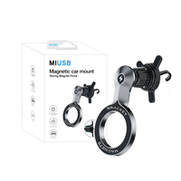 Pemegang Ponsel Mobil Magnetik Kuat untuk Ventilasi Udara, Kompatibel dengan Ponsel Berfungsi Magnet