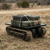 Châssis chenillé électrique de 1,5 tonne avec chenilles en caoutchouc et moteur brushless 48V pour le transport en verger tout-terrain sur mesure
